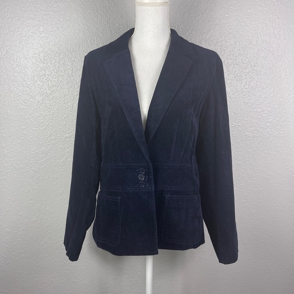 Navy Blue Blazer 3 small button - Picture 7 of 8